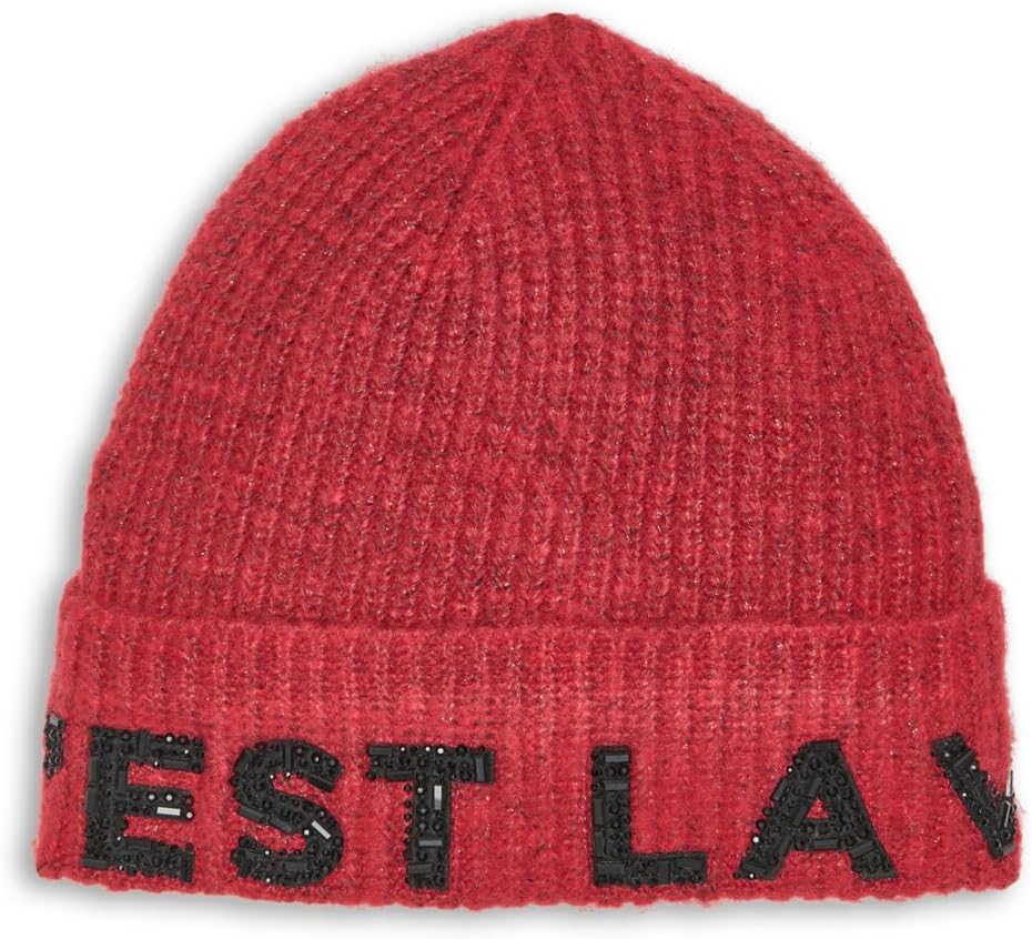 

Женская шапка-бини C'est La Vie от Karl Lagerfeld с пайетками, Admiral Red