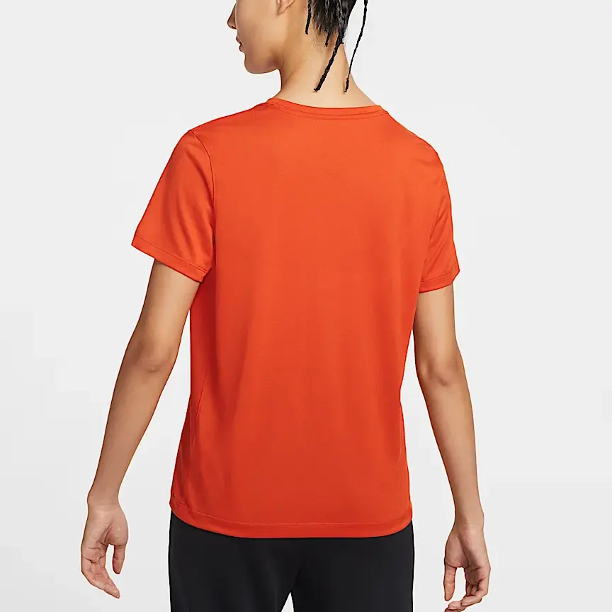 Футболка Dri Fit женская university orange Nike, оранжевый — фото 3