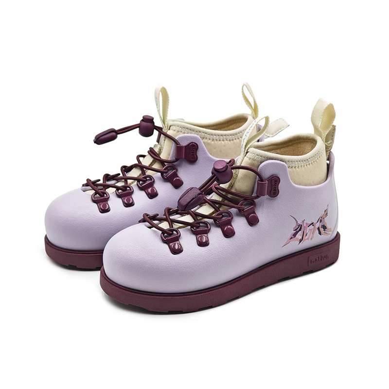 Фитцсиммонс противоскользящие износостойкие полувысокие детские ботинки Native Shoes, фиолетовый — фото 3