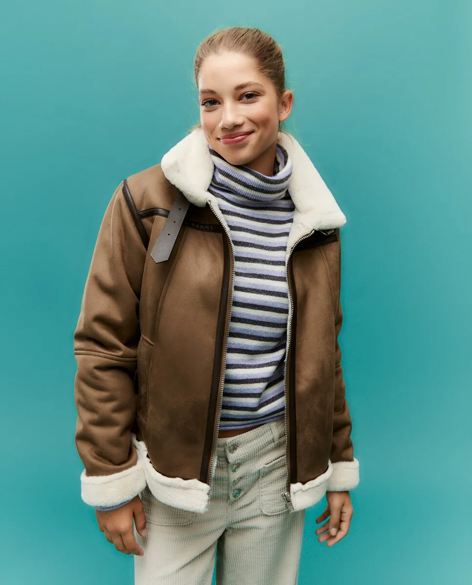 

Двусторонняя замшевая женская куртка Green Coast, цвет Toffee
