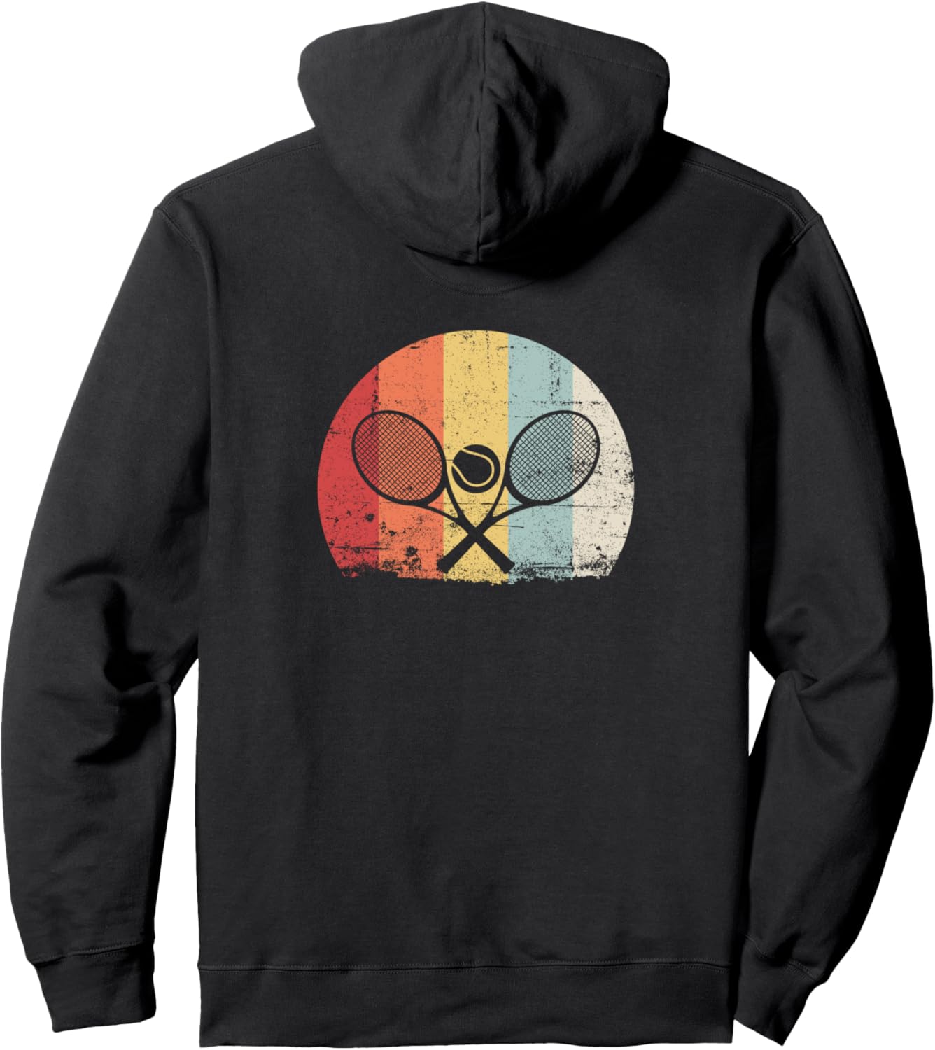 

Винтажная ретро-толстовка с изображением теннисной ракетки в подарок теннисисту Tennis Gifts For Men And Women, черный