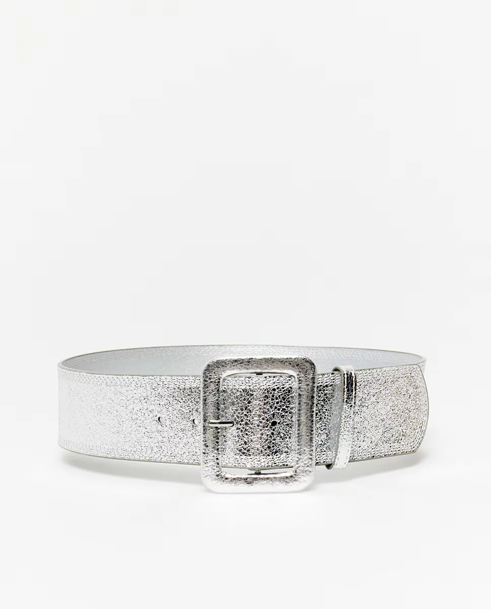 

Серебристый широкий пояс Sfera, серебряный