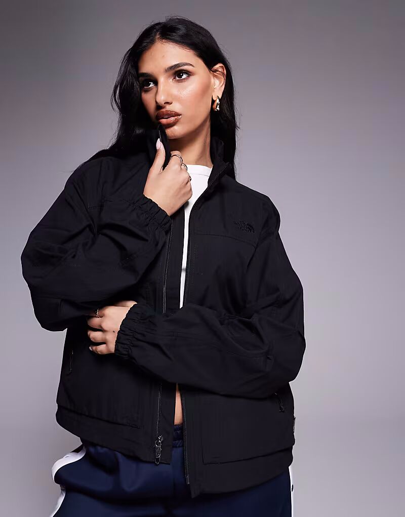 

Куртка North Face Wind Cordura с карманом на молнии черного цвета