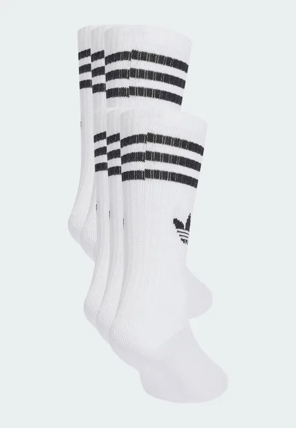 Носки 3S crew s 6p k socks Adidas Originals, белый черный — фото 2
