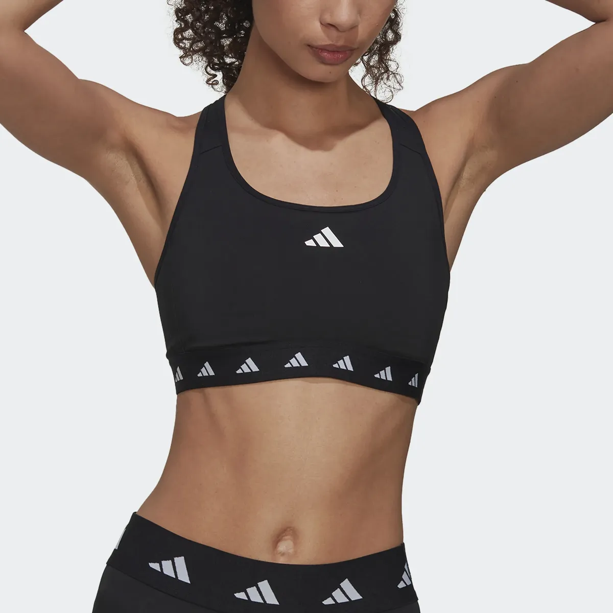 

Спортивный бюстгальтер adidas Performance "POWERREACT TRAINING MEDIUM-SUPPORT TECHFIT", цвет Black Dd