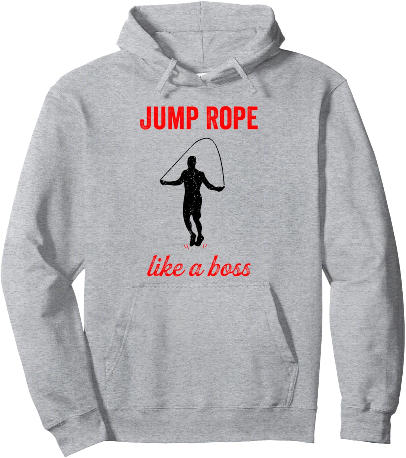 

Худи с капюшоном Jump Rope Like A Boss Rope Jumper Above Knee Rope Skipper Hoodie, серое Rope Skipping Gift Rope Jumping Sport Single Rope