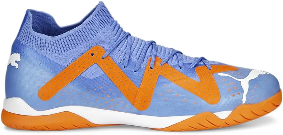 Футбольные кроссовки Puma Future Match Indoor 107185 01 Синий Сияющий - Белый Puma - Ультра Оранжевый — фото 2