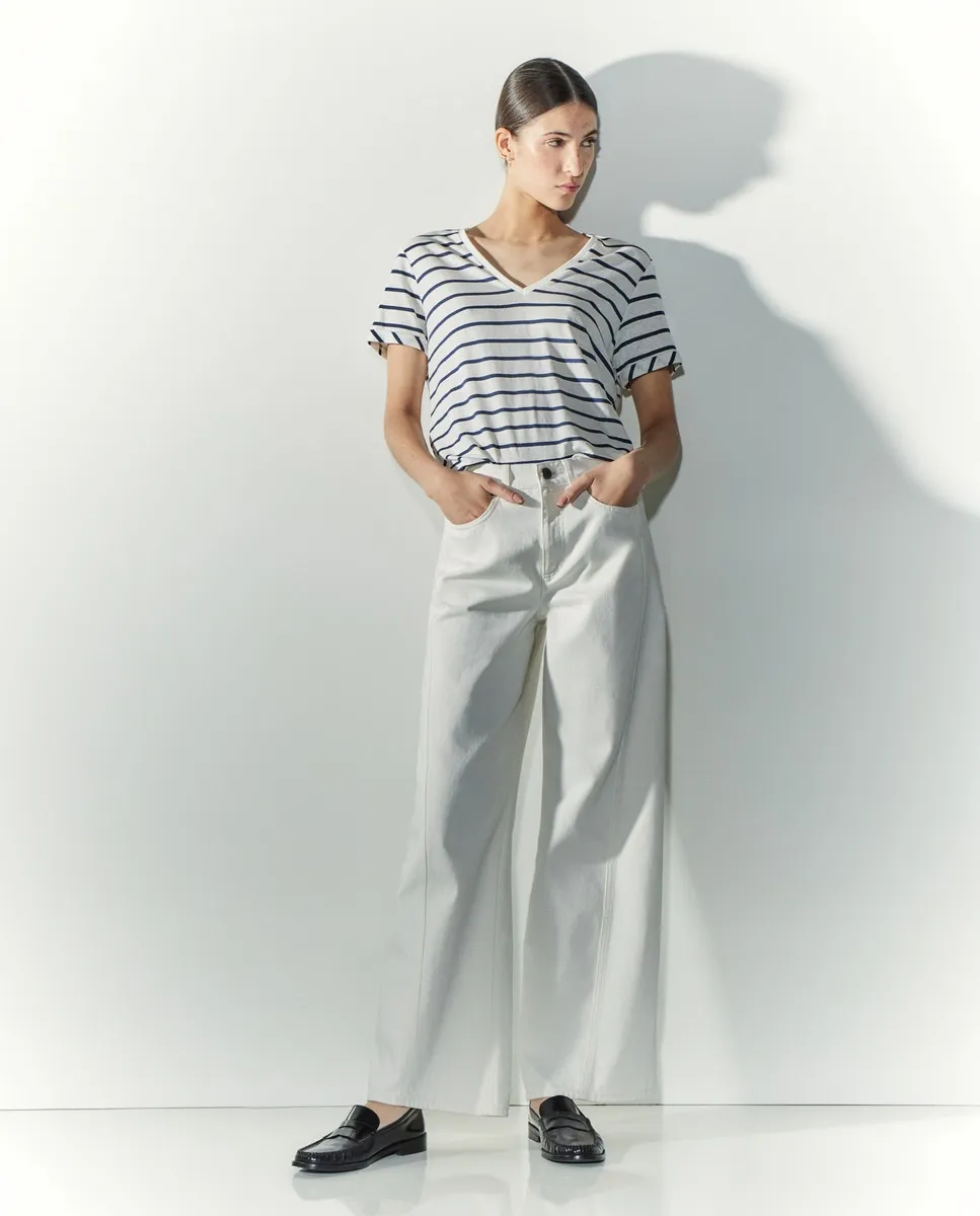 

Женская футболка с коротким рукавом и V-образным вырезом Tintoretto, белый