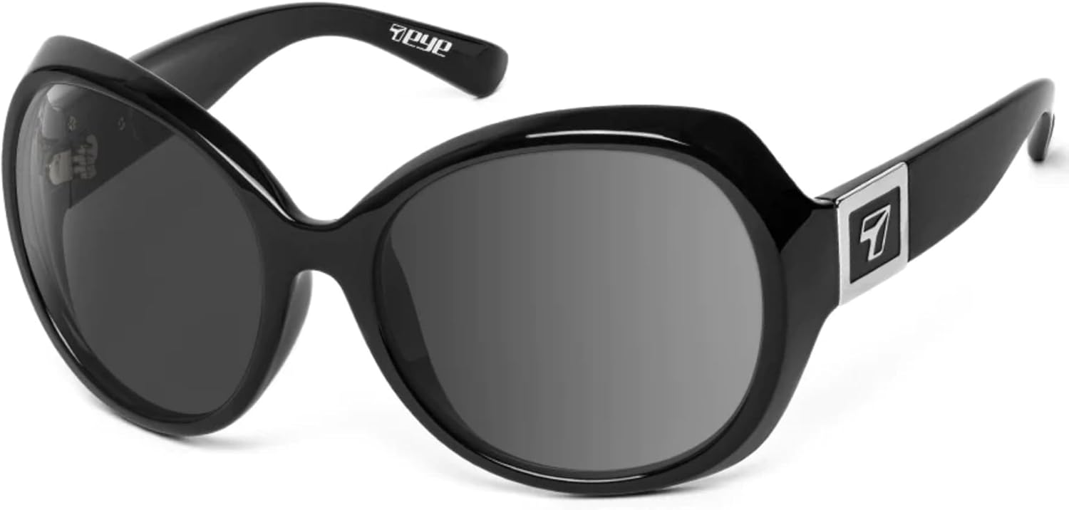 

Женские фотохромные солнцезащитные очки 7 EYE LILY с полным облеганием, идеально подходят для отдыха на природе, 100% защита от UVA + UVB лучей, Glossy Black Frame/Yellow to Gray Lenses