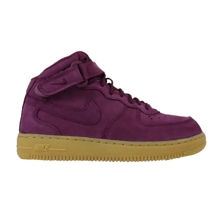 

Кроссовки Nike Force 1 Mid WB PS 'Bordeaux', красный