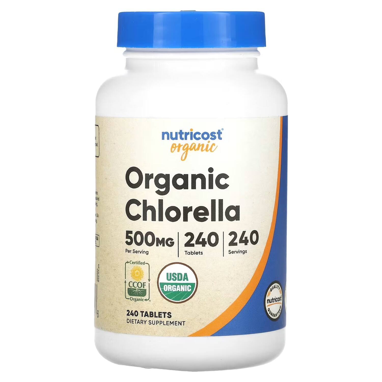 

Органическая хлорелла Nutricost 500 мг, 240 таблеток