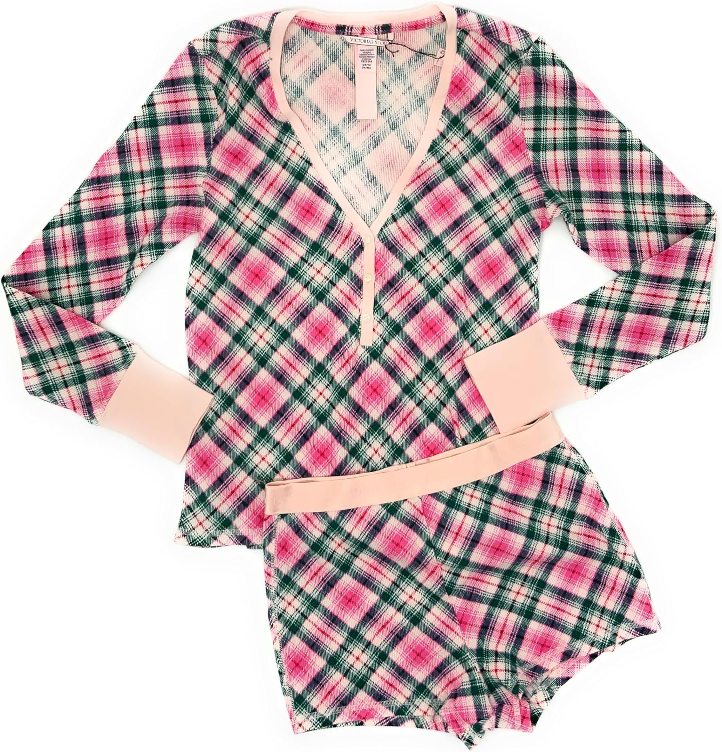 

Термический пижамный комплект Victoria's Secret, Multi/Plaid