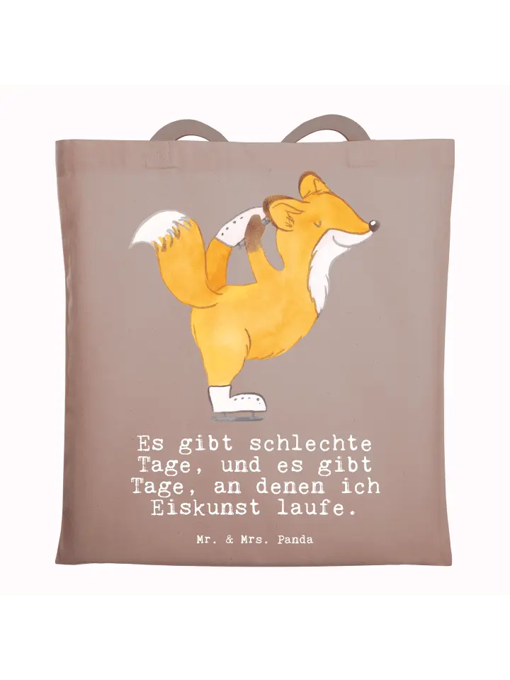 

Сумка для переноски Mr & Mrs Panda Fuchs Eiskunstläufer, пастельно-коричневый