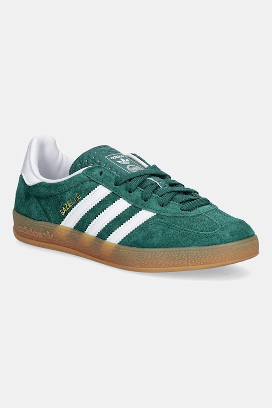 

Детские замшевые кроссовки Gazelle Indoor Adidas Originals, зеленый