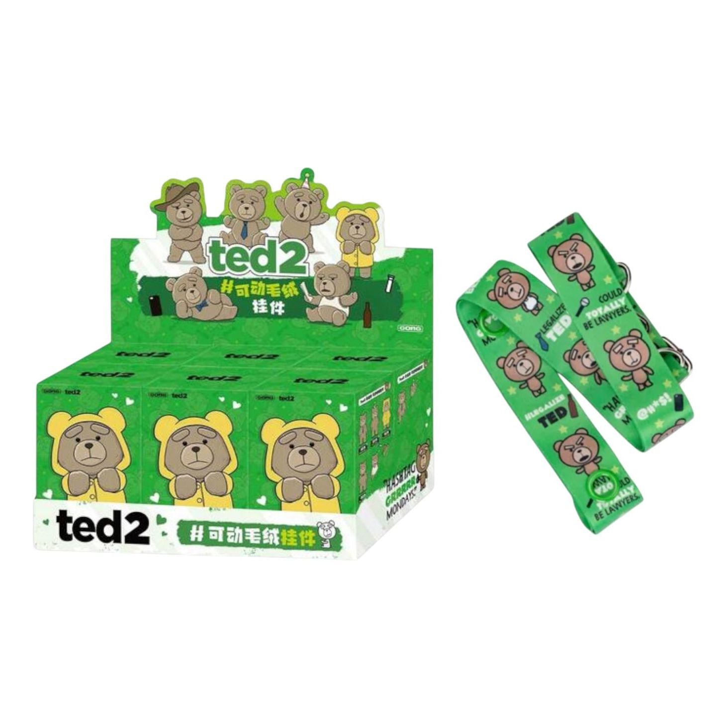 

Набор Pop Mart Ted2 Teddy Bear Action Plush Pendant в запечатанной упаковке (6 коробочек-сюрпризов) + специальный бонус Bib and Brace