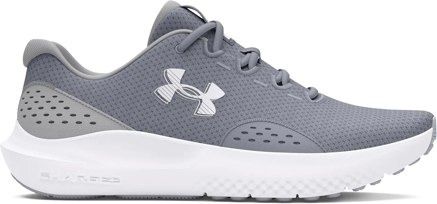 Мужские беговые кроссовки Under Armour UA Charged Surge 4, белый/серый/стальной