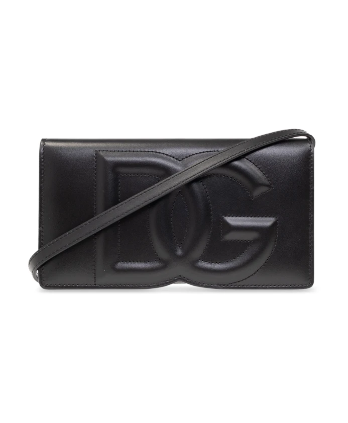 

Сумка через плечо с логотипом Dolce & Gabbana, черный