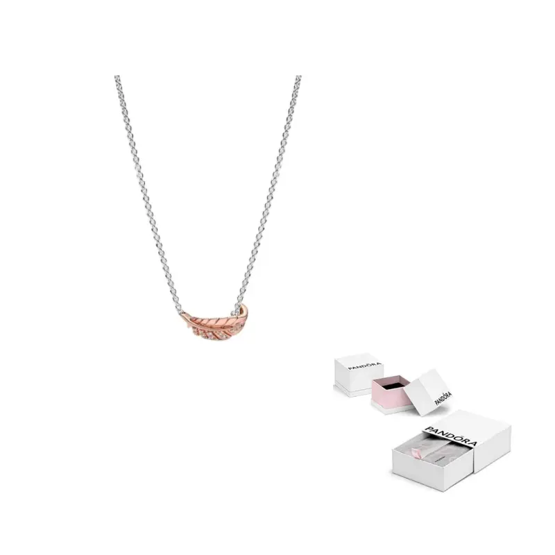 

Pandora Кубик циркония 14K розовое золото, металл, серебро стерлинг, серебряные колье женские