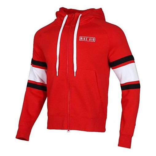 

Куртка Nike Athleisure Casual Sports Hooded Jacket Red, красный