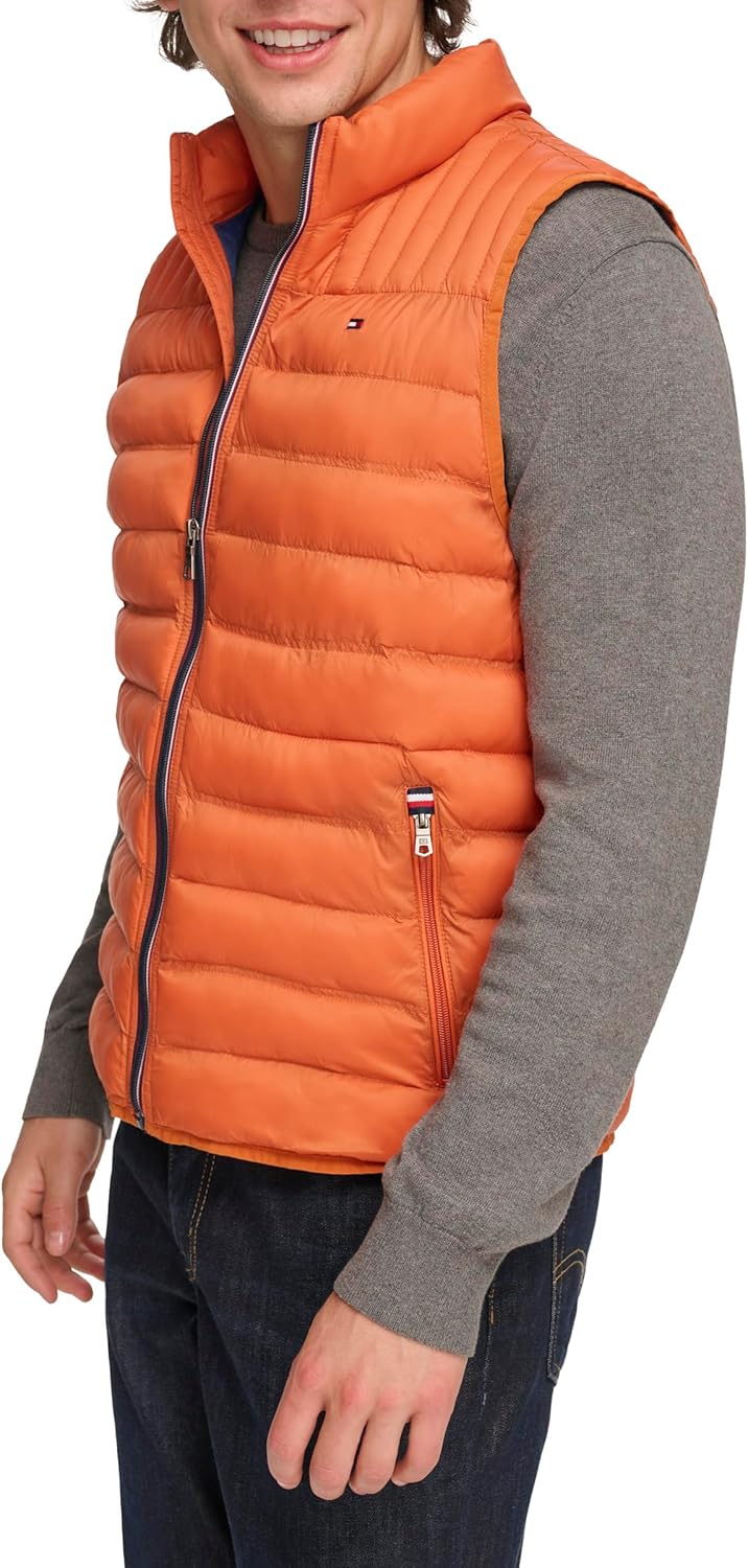 Легкая мужская куртка-пуховик Tommy Hilfiger, Burnt Orange — фото 3