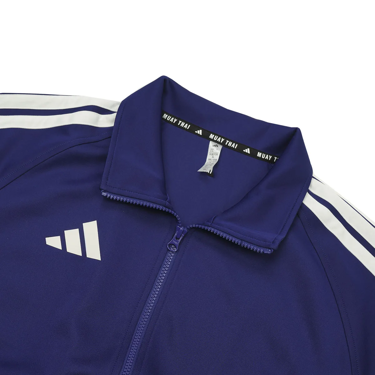 Adidas Куртка Unisex 3 Stripes Dark Blue/White Stand Collar Moderate Others — фото 4