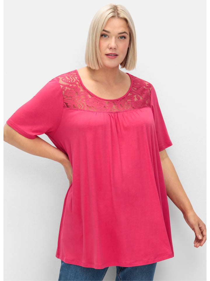 

Длинная рубашка нежно-розового цвета sheego