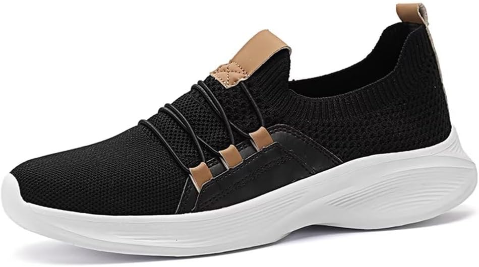 

Кроссовки Jakcuz Slip on Flats для женщин и мужчин, модные, удобные, с сеткой, нескользящие, для спорта и прогулок, черный