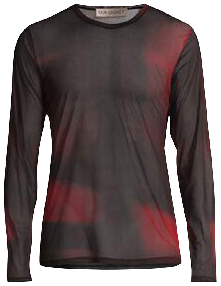

Лонгслив Our Legacy Dark Lights Print Long-Sleeve 'Red', красный