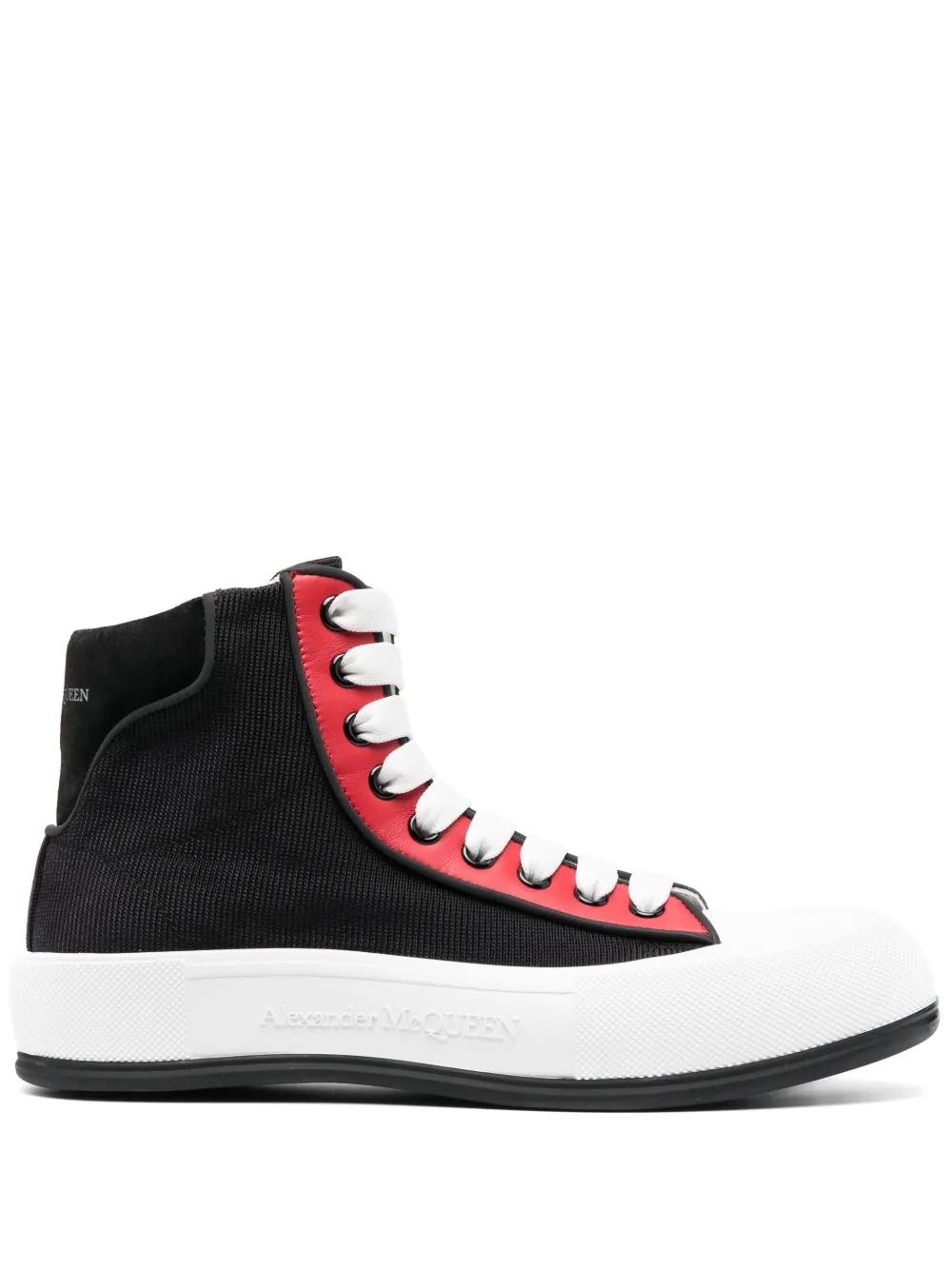 Кеды Tread Slick на шнуровке Alexander McQueen, черный