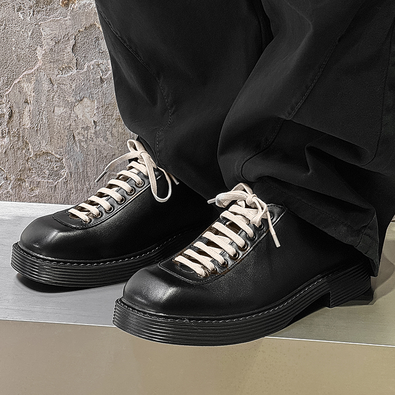 Повседневные кожаные туфли Men's BEIER, черный — фото 2
