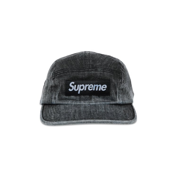 

Бейсболка Supreme Coated Denim Camp Cap, черный
