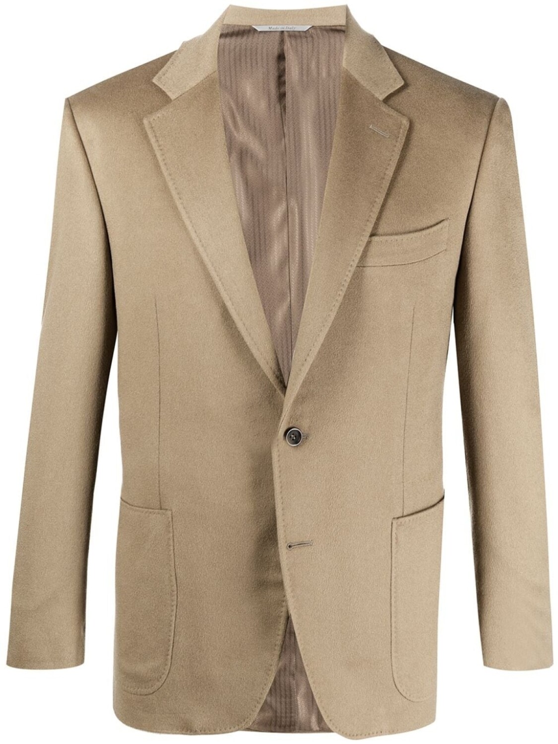 

Canali однобортный пиджак, коричневый