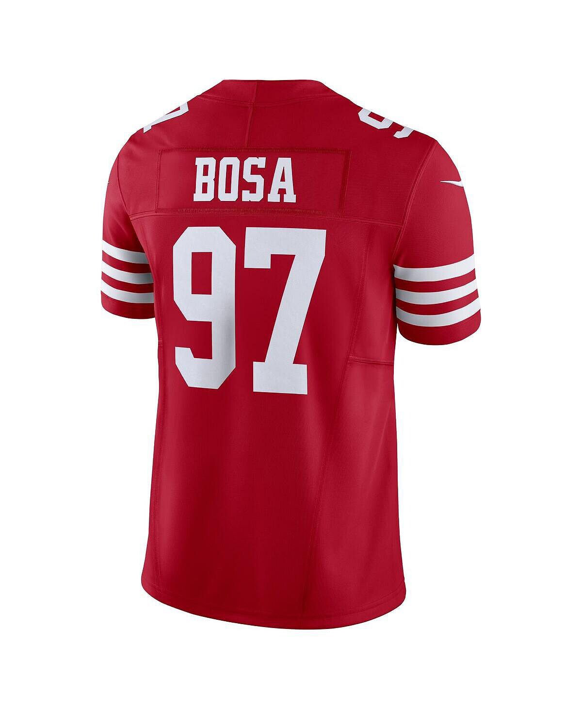 Мужские кроссовки Nick Bosa Scarlet San Francisco 49ers Vapor F.U.S.E. Ограниченный Джерси Nike — фото 4