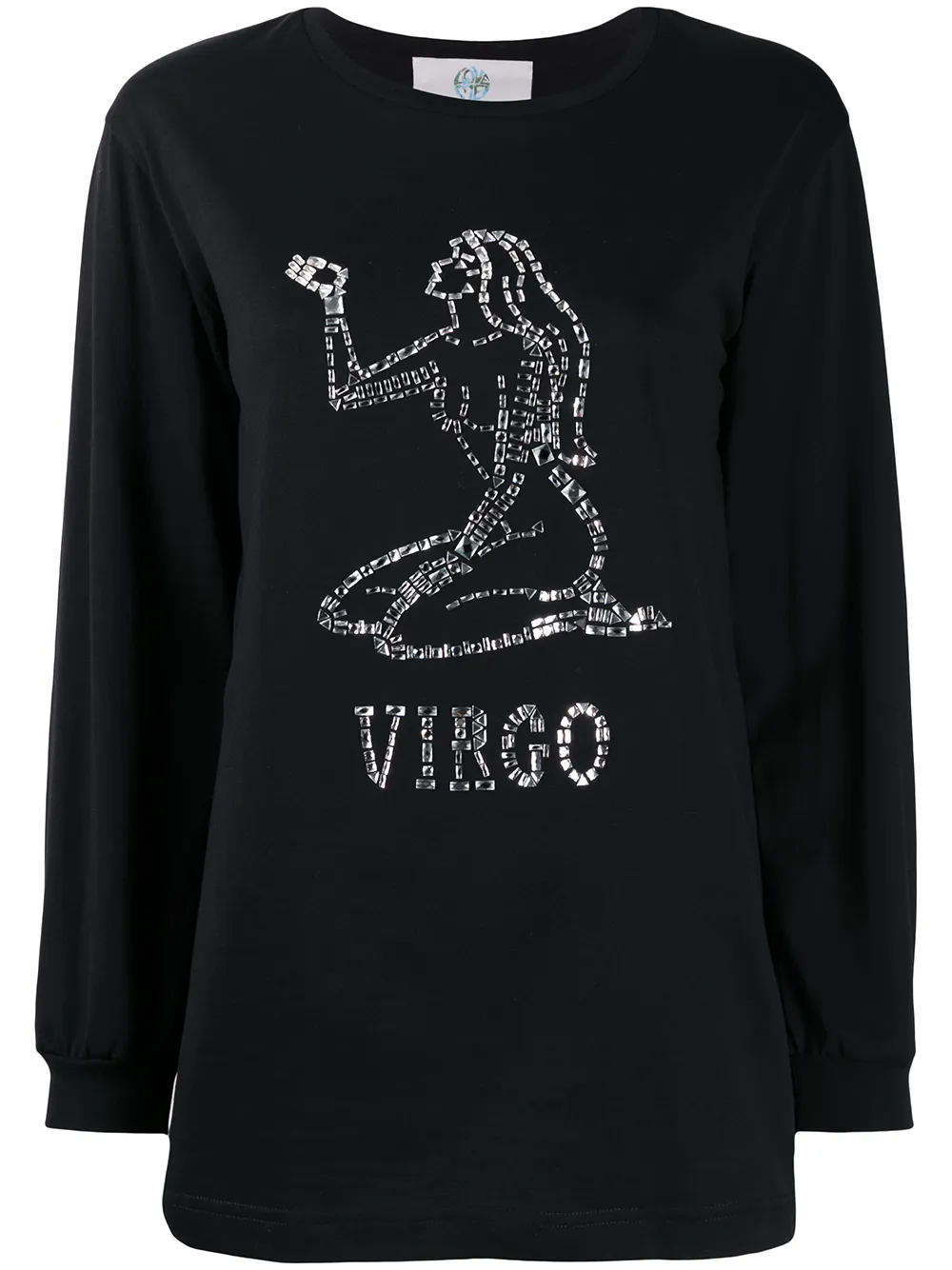 

Джемпер Virgo с кристаллами Alberta Ferretti, черный