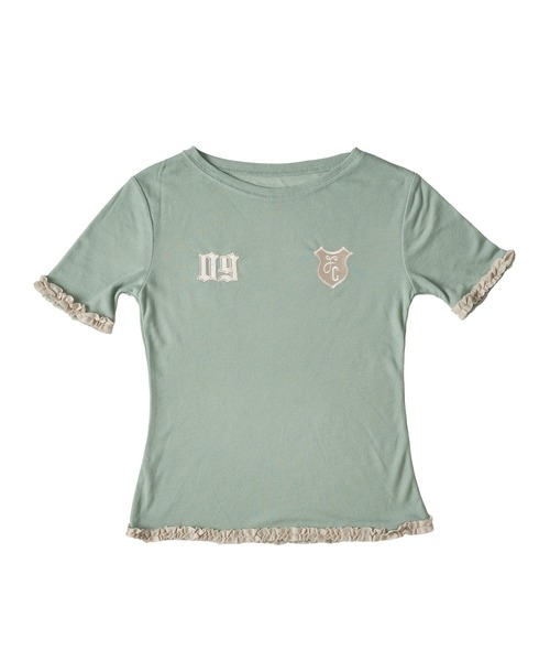 

Футболка с оборками, GAME FCMM, светло-зеленый