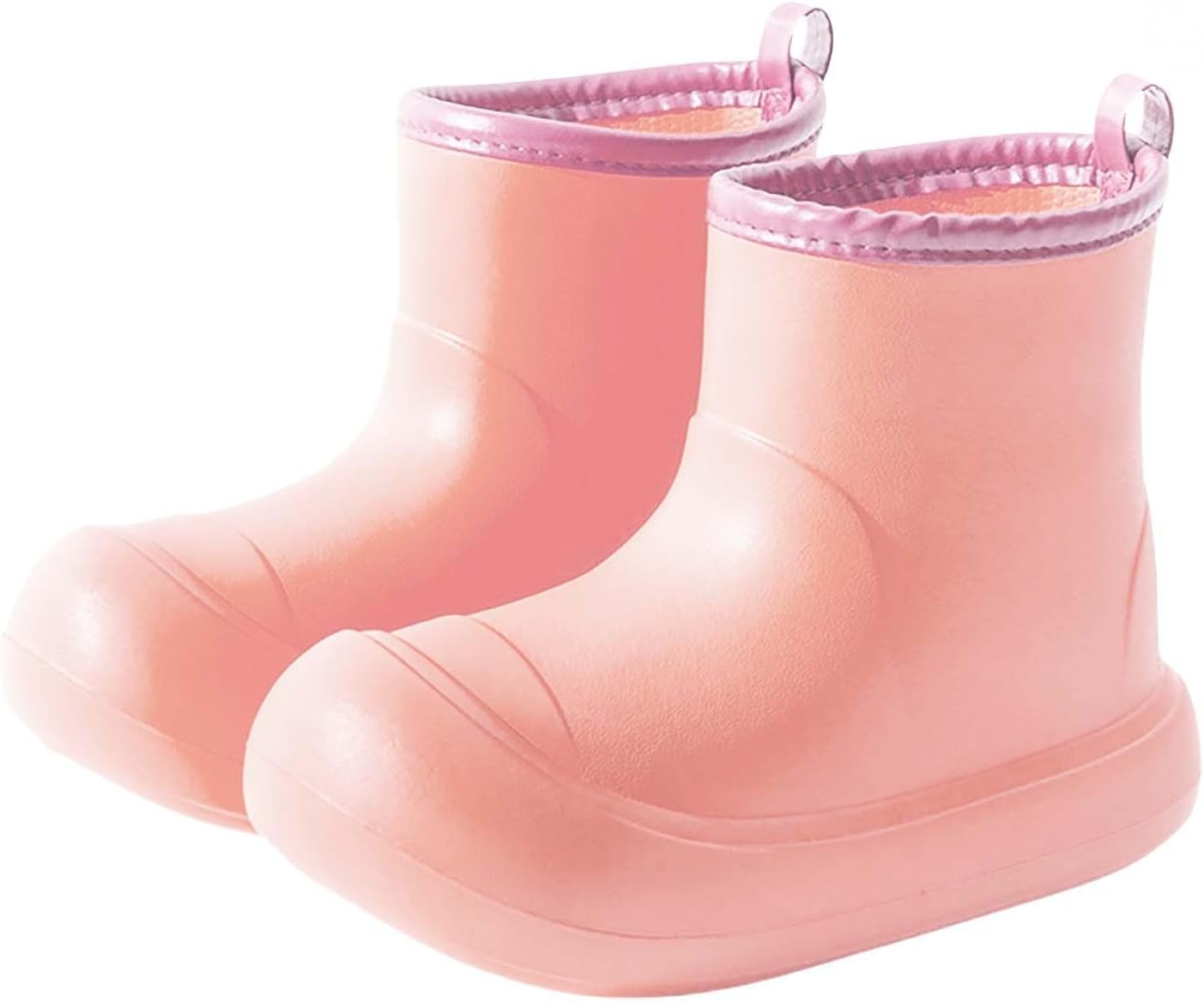 

Детские резиновые сапоги Водонепроницаемые садовые ботинки для малышей Легкие короткие однотонные сапоги на платформе Резиновые сапоги для детей Generic, розовый