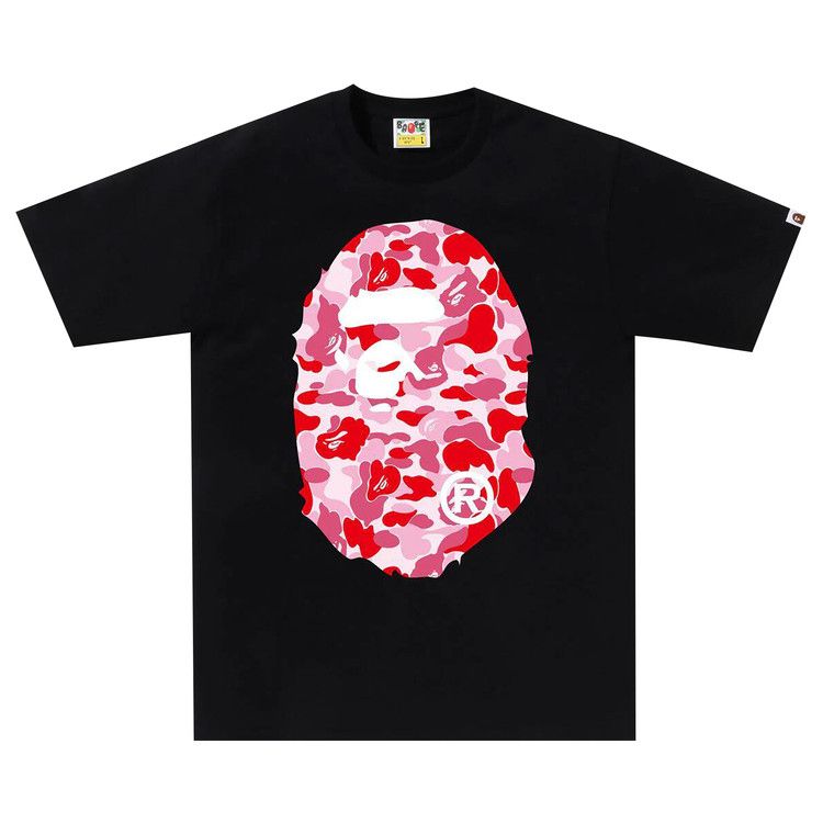

Футболка BAPE ABC Camo Big Ape Head Tee, Black/Pink