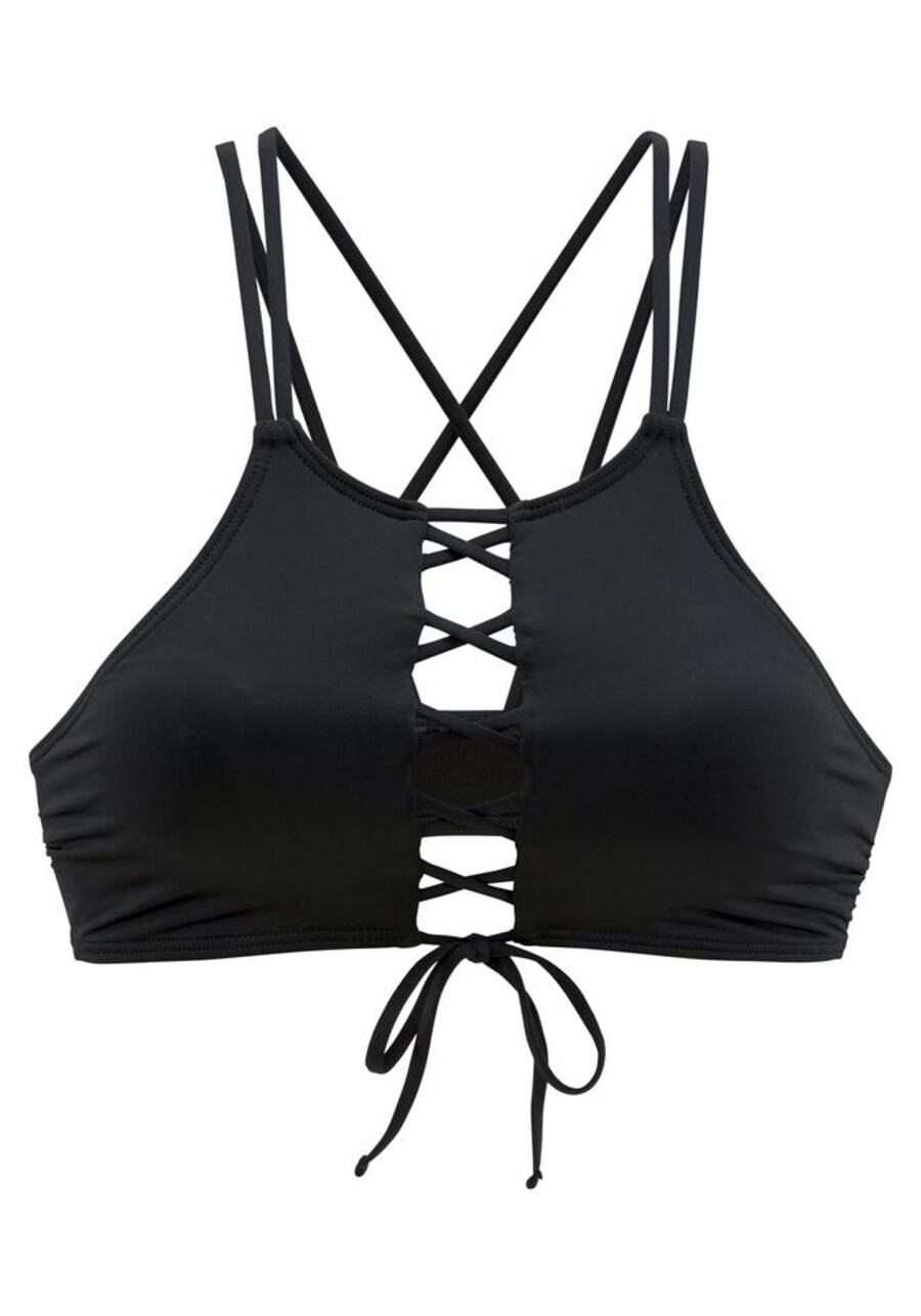 

Топ бикини без косточек BENCH Perfect, черный