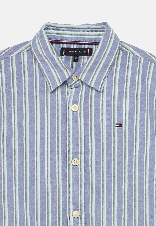 Праздничная рубашка в полоску в стиле оксфорд, стандартного кроя. Tommy Hilfiger, Majesty Blue — фото 3