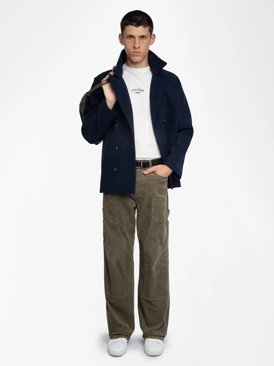 

Мужские прямые брюки Pery среднего размера Zadig & Voltaire, зеленый