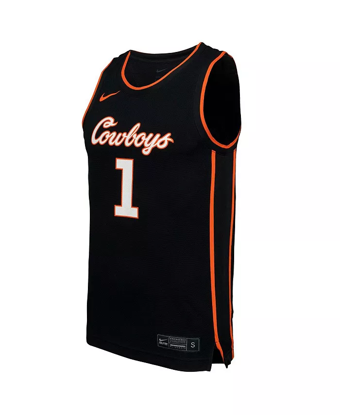 Мужская черная баскетбольная майка Oklahoma State Cowboys, реплика, 1 шт Nike — фото 3