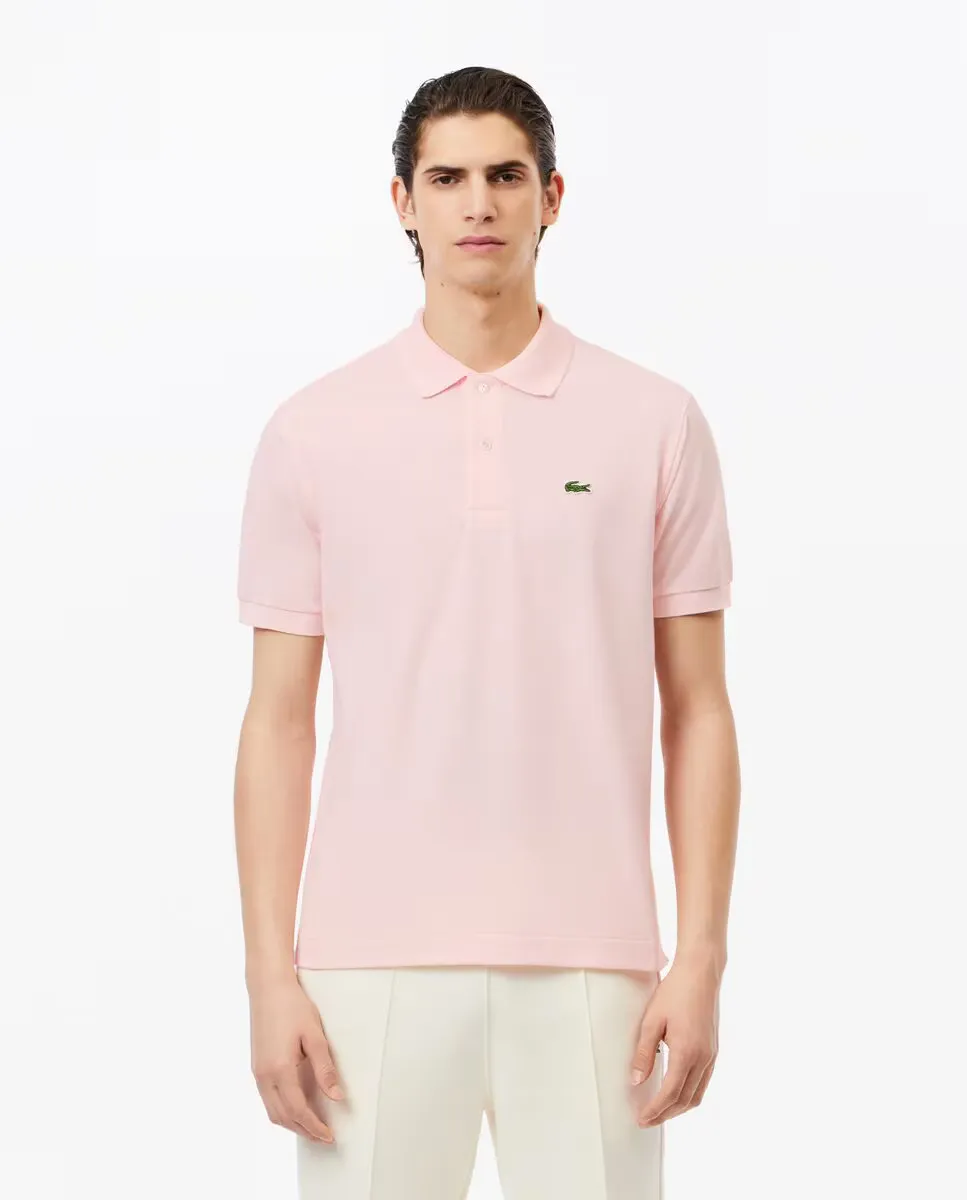 

Классическая мужская поло из оригинального пике с коротким рукавом Lacoste, розовый