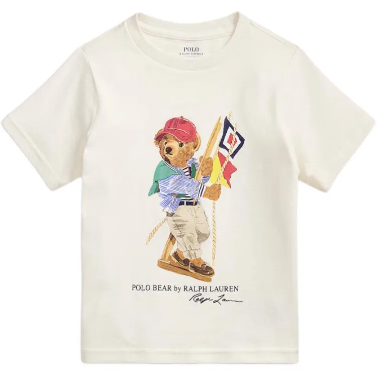 Футболка Polo Bear Classic Version Kids' Polo Ralph Lauren, Washed White