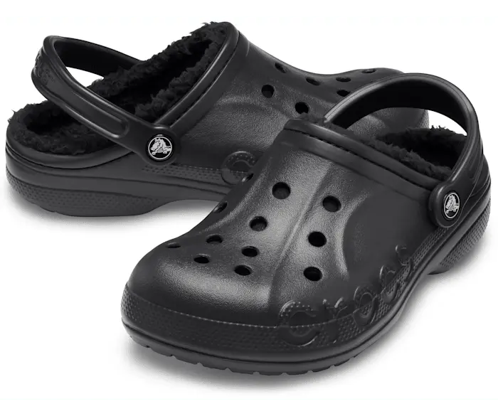 Сабо на подкладке Baya Crocs женские, цвет Black / Black — фото 2
