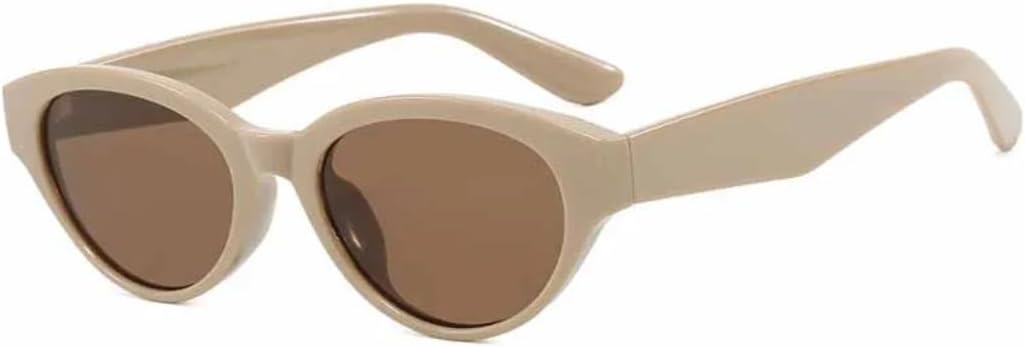 

Солнцезащитные очки с защитой UV400 | Dohohdo «Кошачий глаз» с разноцветными линзами | для женщин и мужчин, для занятий спортом на открытом воздухе и вождения DSVIGF, Khaki Brown