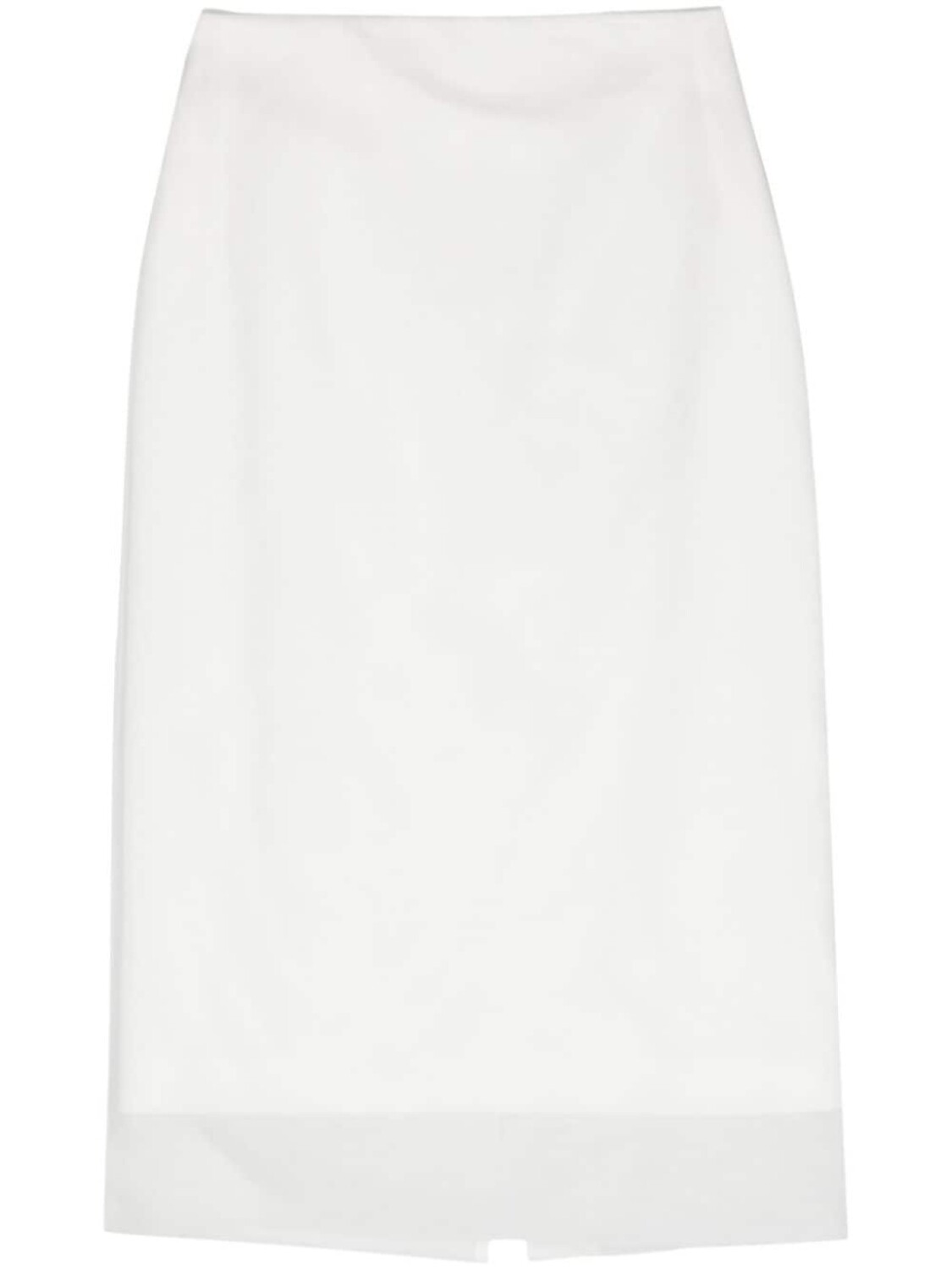 

Sportmax двухслойная юбка-карандаш, белый