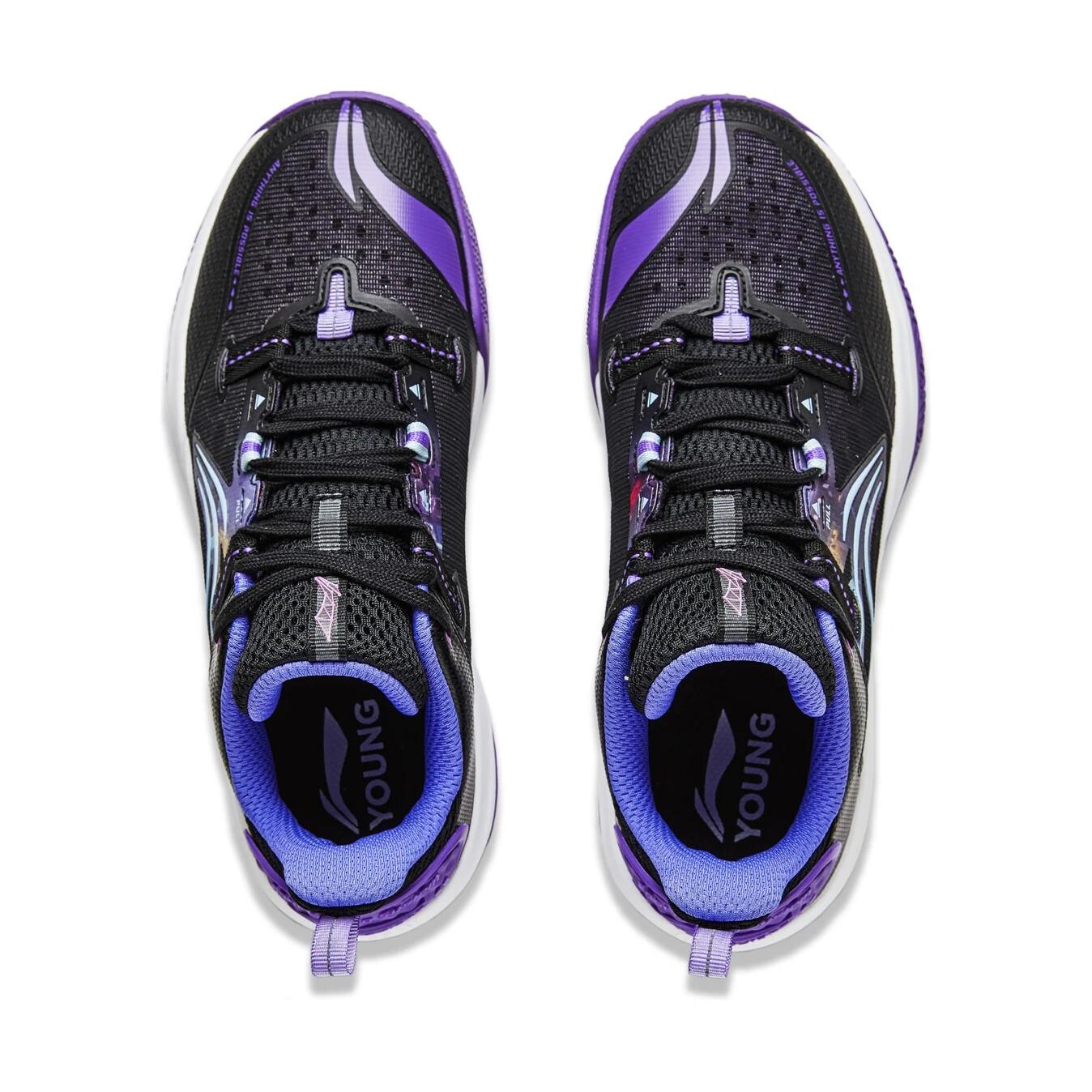 Баскетбольные кроссовки Pioneer Force PRIMARY 3 V3 для детей GS Low-top Purple Lining Young, черный — фото 3