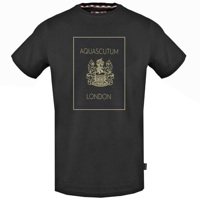 

Золотая футболка с логотипом London Aquascutum, черный