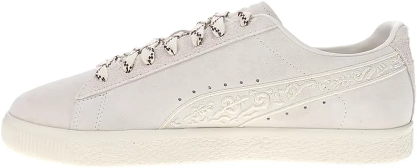 Мужские кроссовки PUMA Wal Neo Renaissance Clyde с шнуровкой, повседневные - белые, белый — фото 3