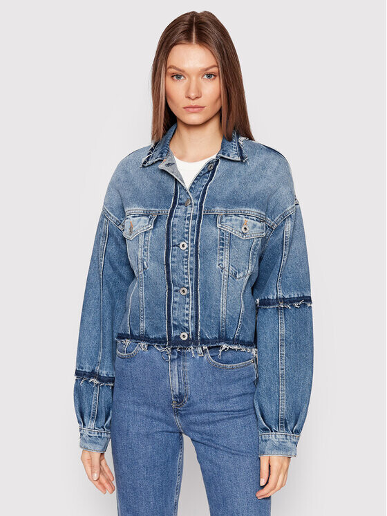 

Джинсовая куртка свободного кроя Pepe Jeans, синий